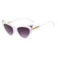 Wholesale Rhinestone Ears Frame Luxury Women Cat Eye Sunglasses Triangle